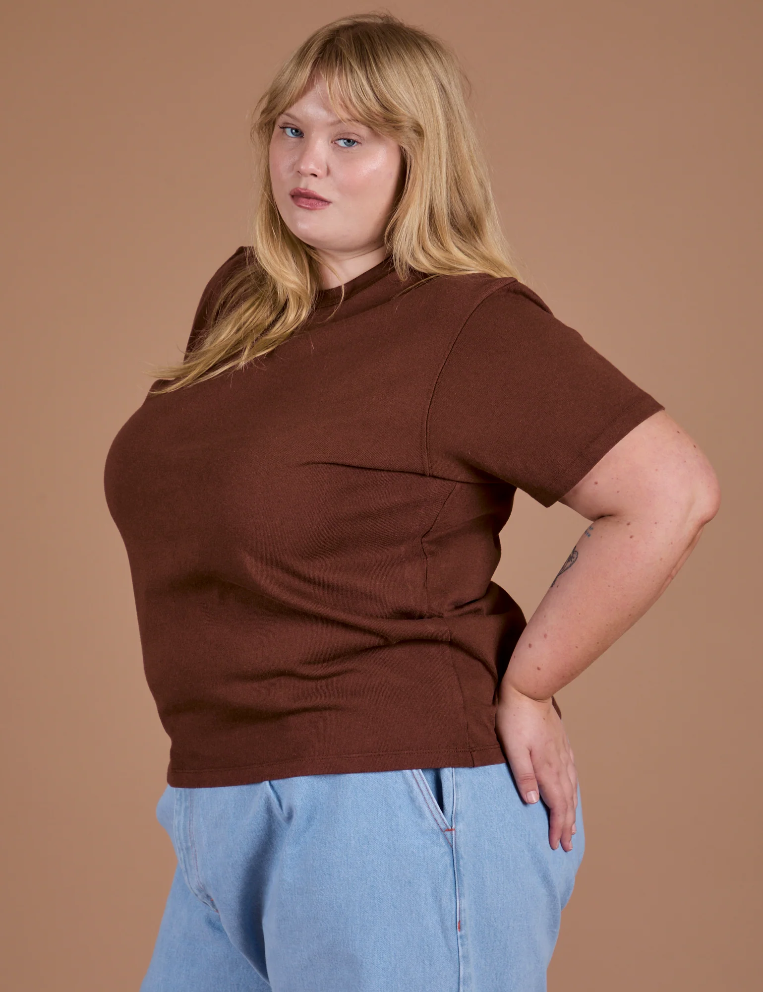 Burly Tee - Fudgesicle Brown - Image 13