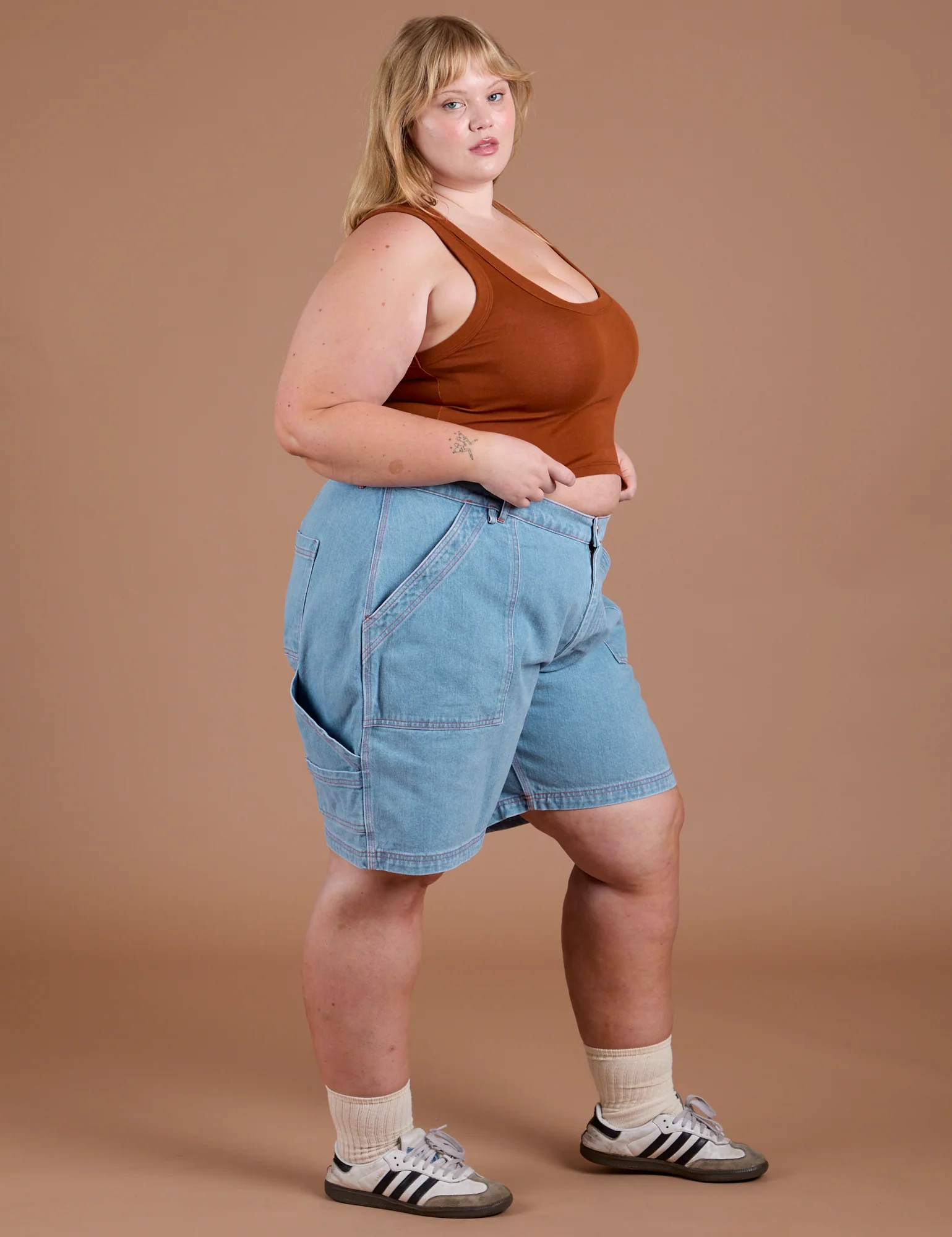 Carpenter Shorts - Light Wash - Image 16
