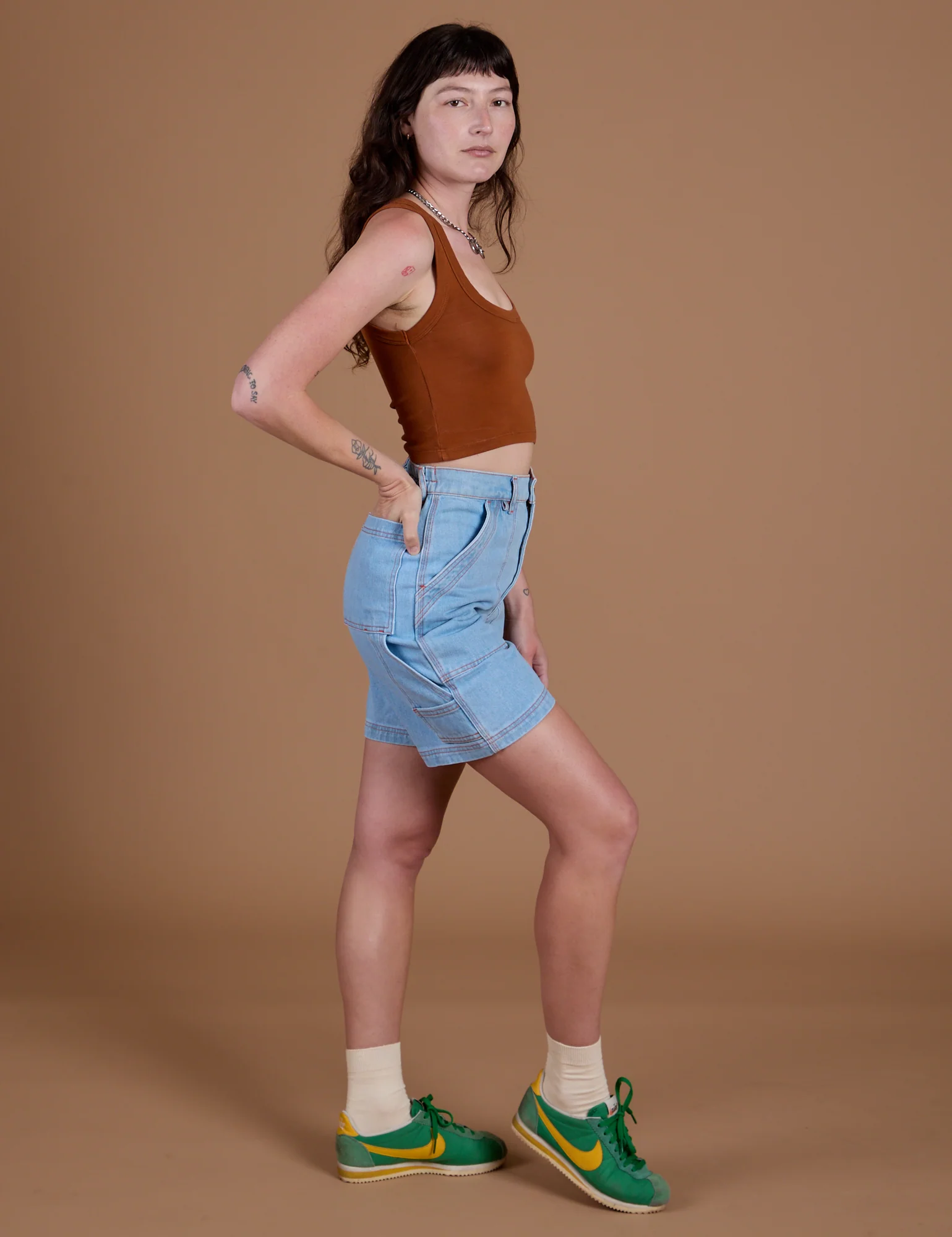 Carpenter Shorts - Light Wash - Image 24