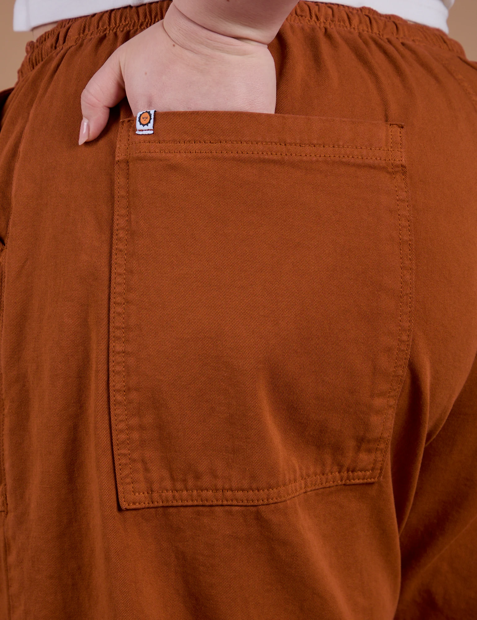 Drop Pocket Cargo Pants - Burnt Terracotta - Image 6