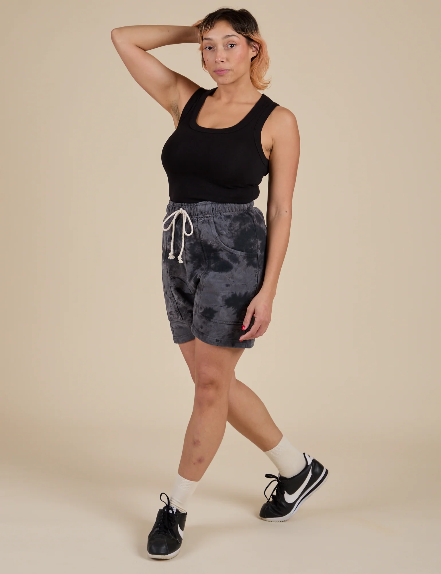 Heavyweight Sweat Shorts - Black Magic Waters - Image 5