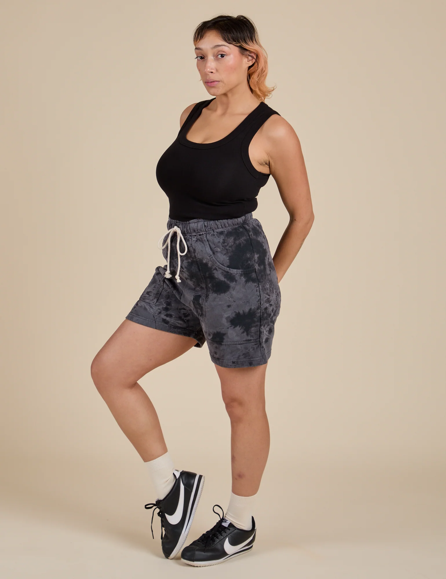 Heavyweight Sweat Shorts - Black Magic Waters - Image 7