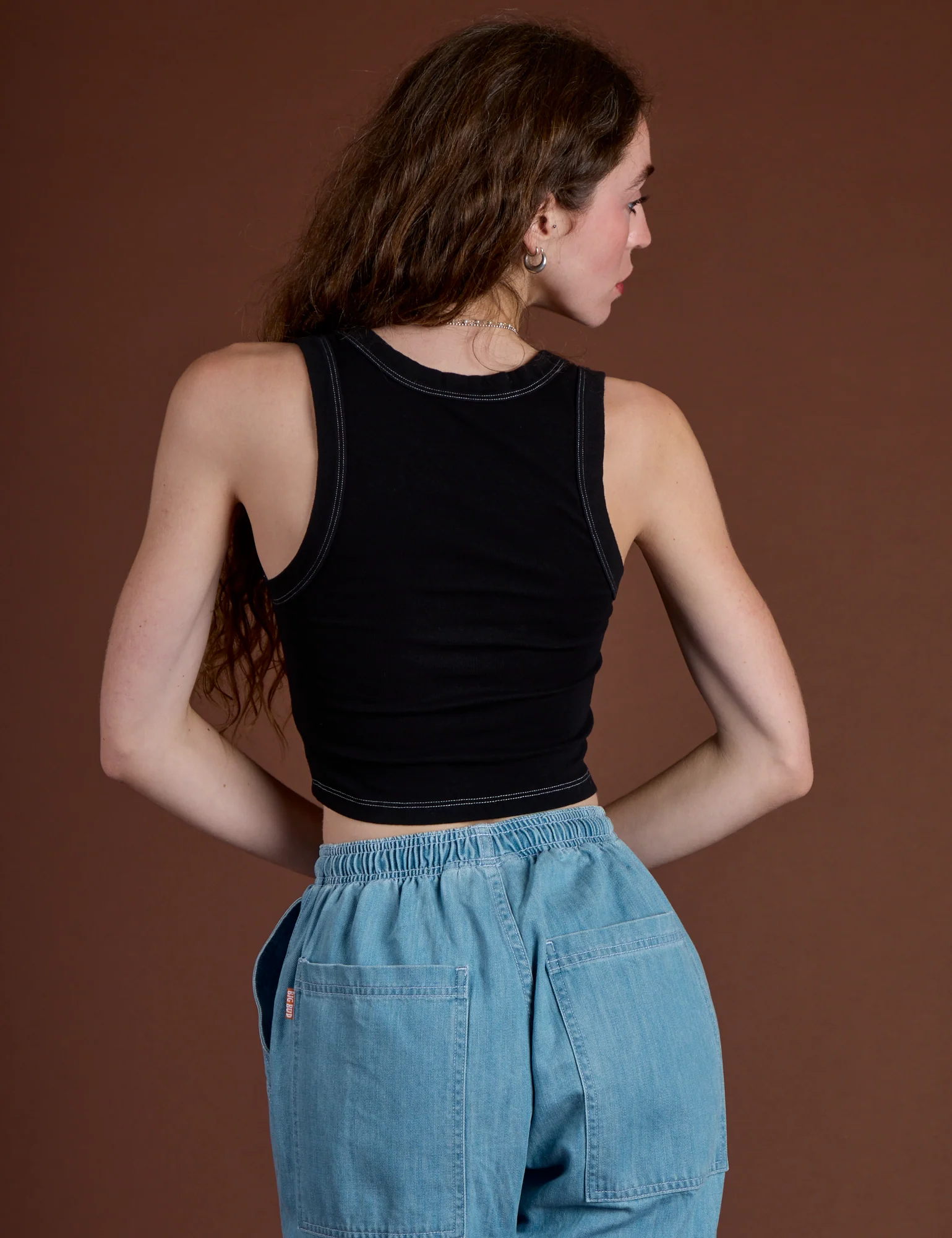Icon Cropped Tank - Black Star - Image 20