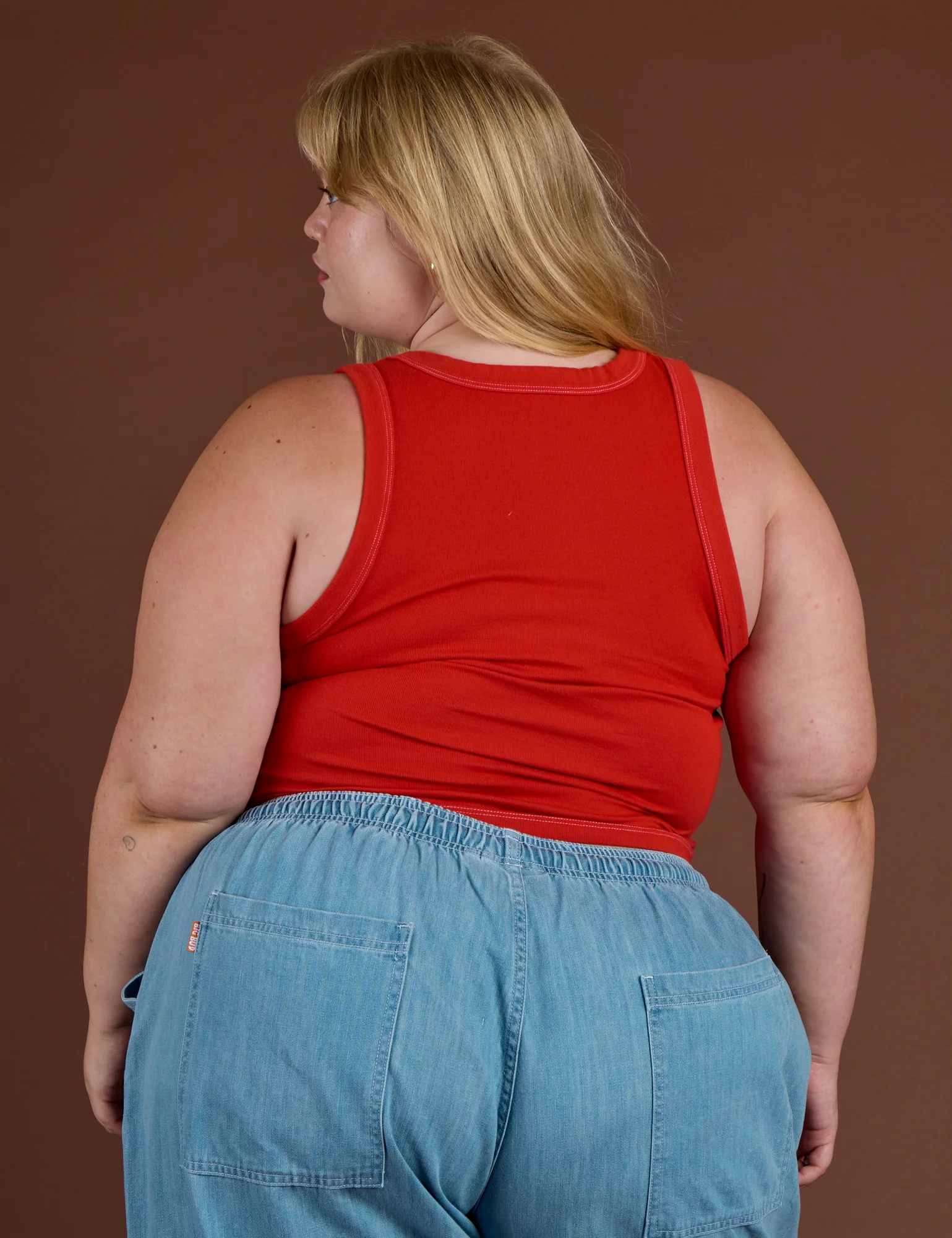 Icon Cropped Tank - Red Star - Image 11
