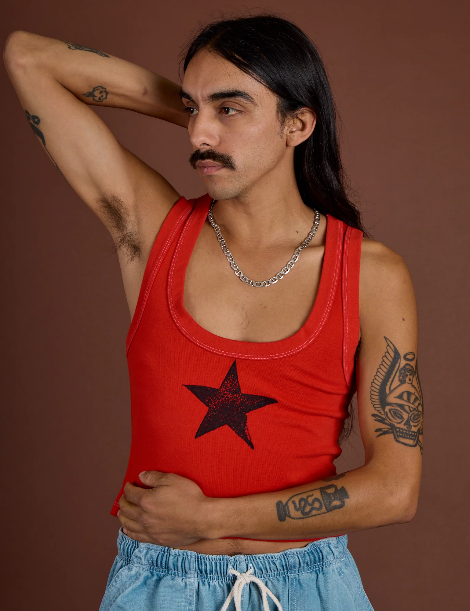 Icon Cropped Tank - Red Star - Image 16