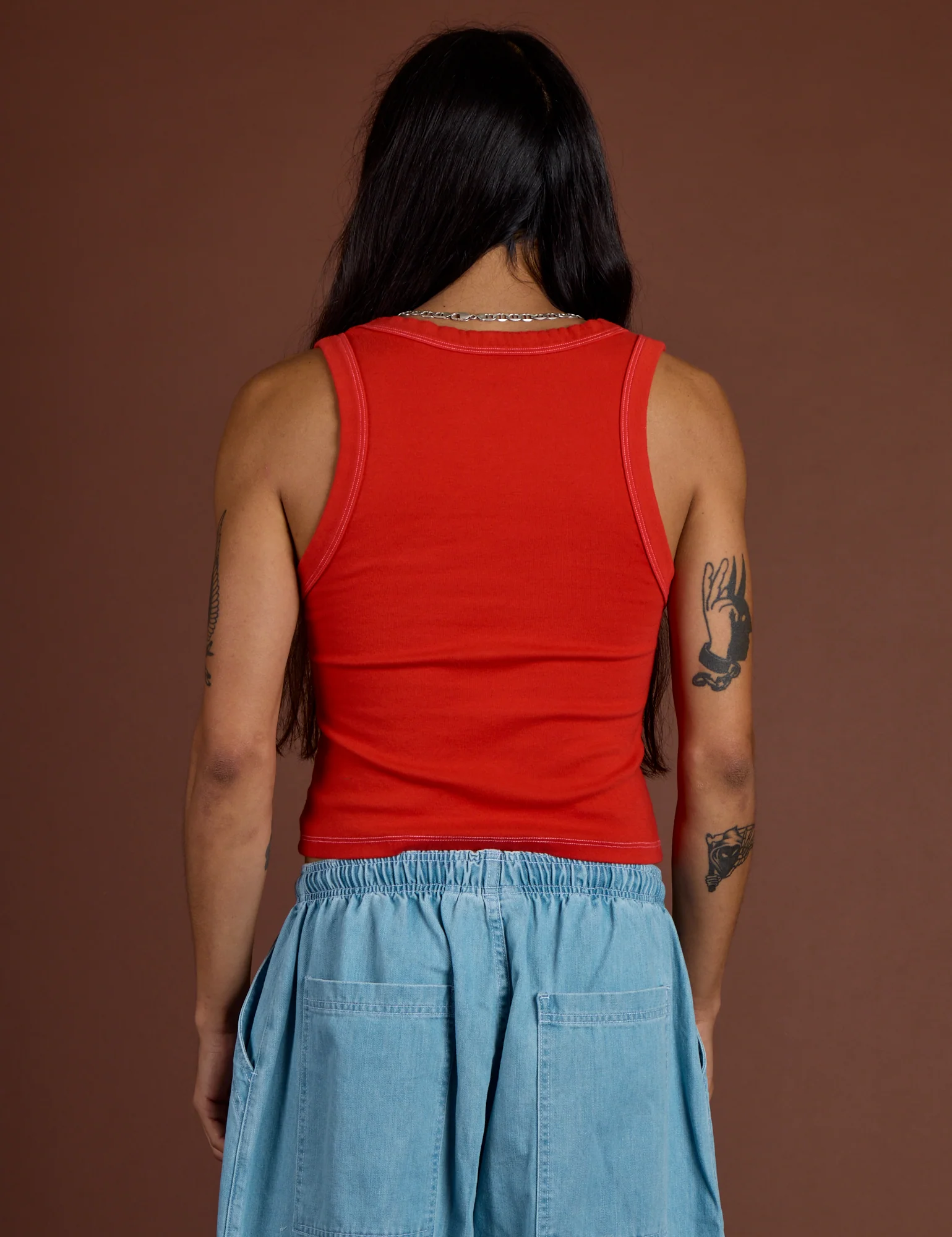 Icon Cropped Tank - Red Star - Image 19