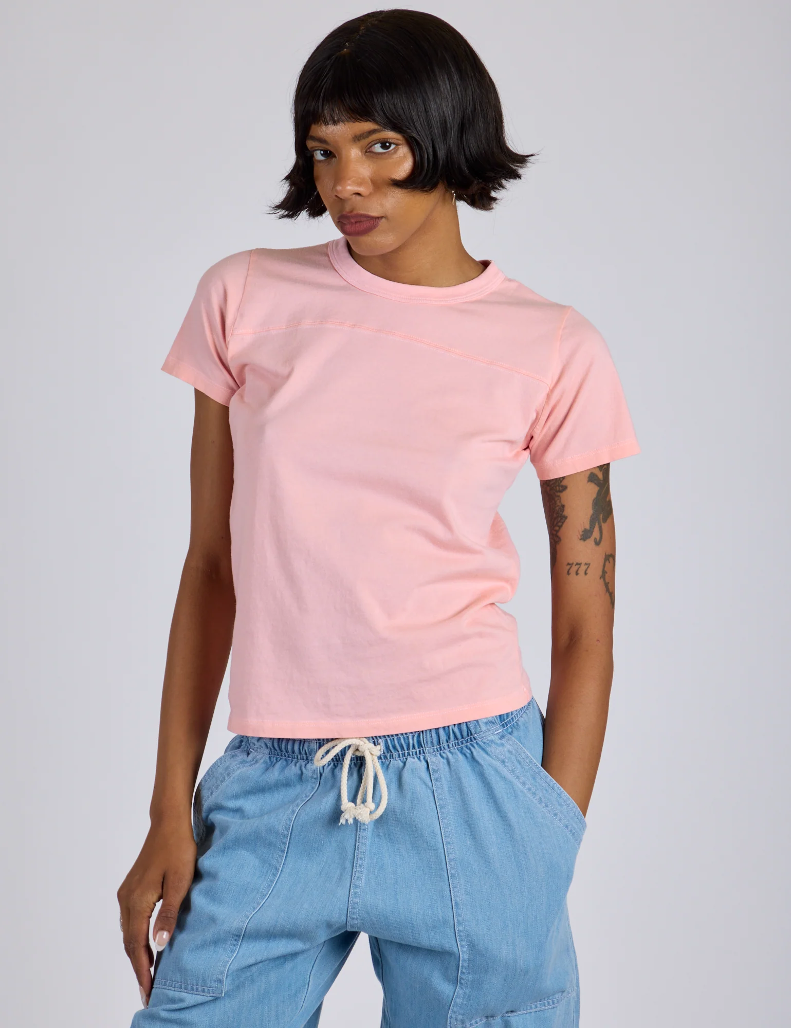 Jr. Varsity Tee - Baby Pink *FINAL SALE* - Image 15