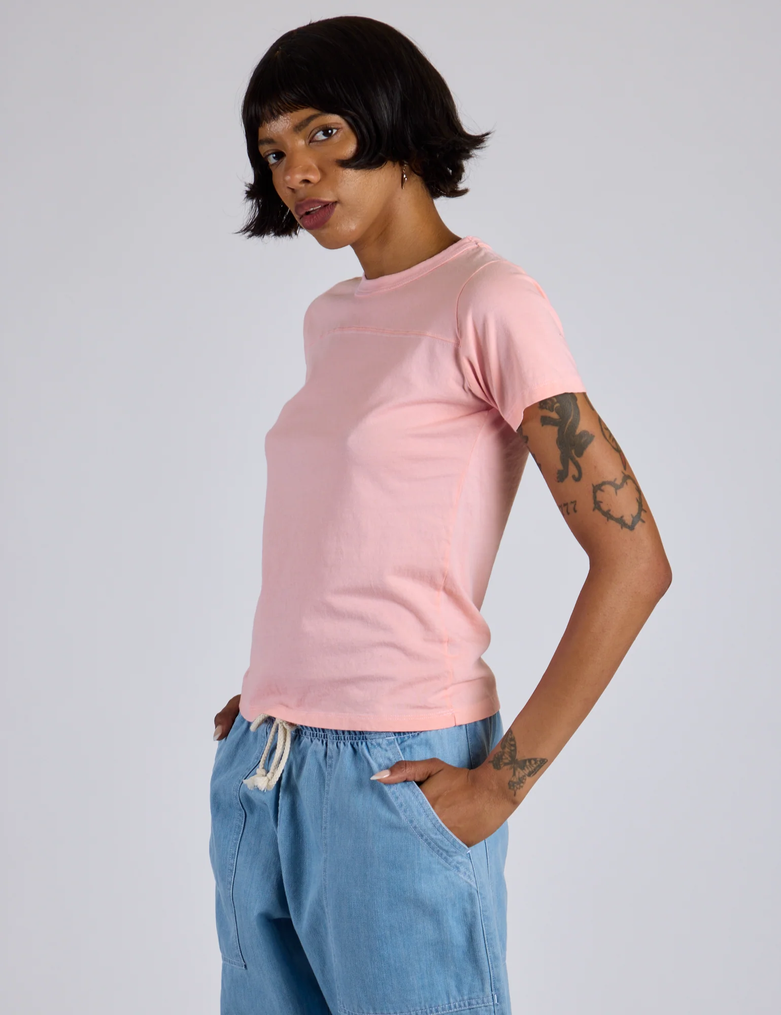 Jr. Varsity Tee - Baby Pink *FINAL SALE* - Image 19