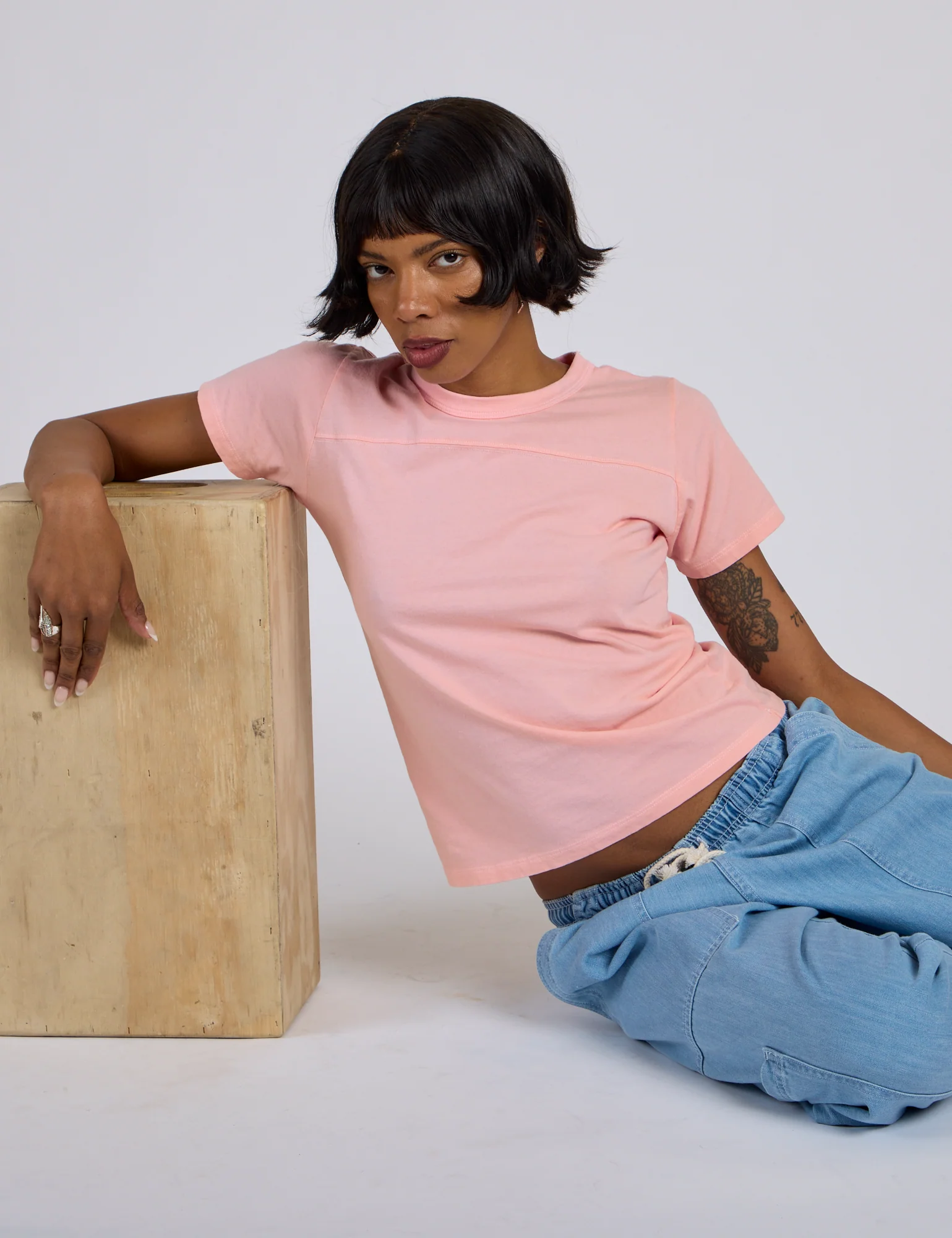 Jr. Varsity Tee - Baby Pink *FINAL SALE* - Image 21