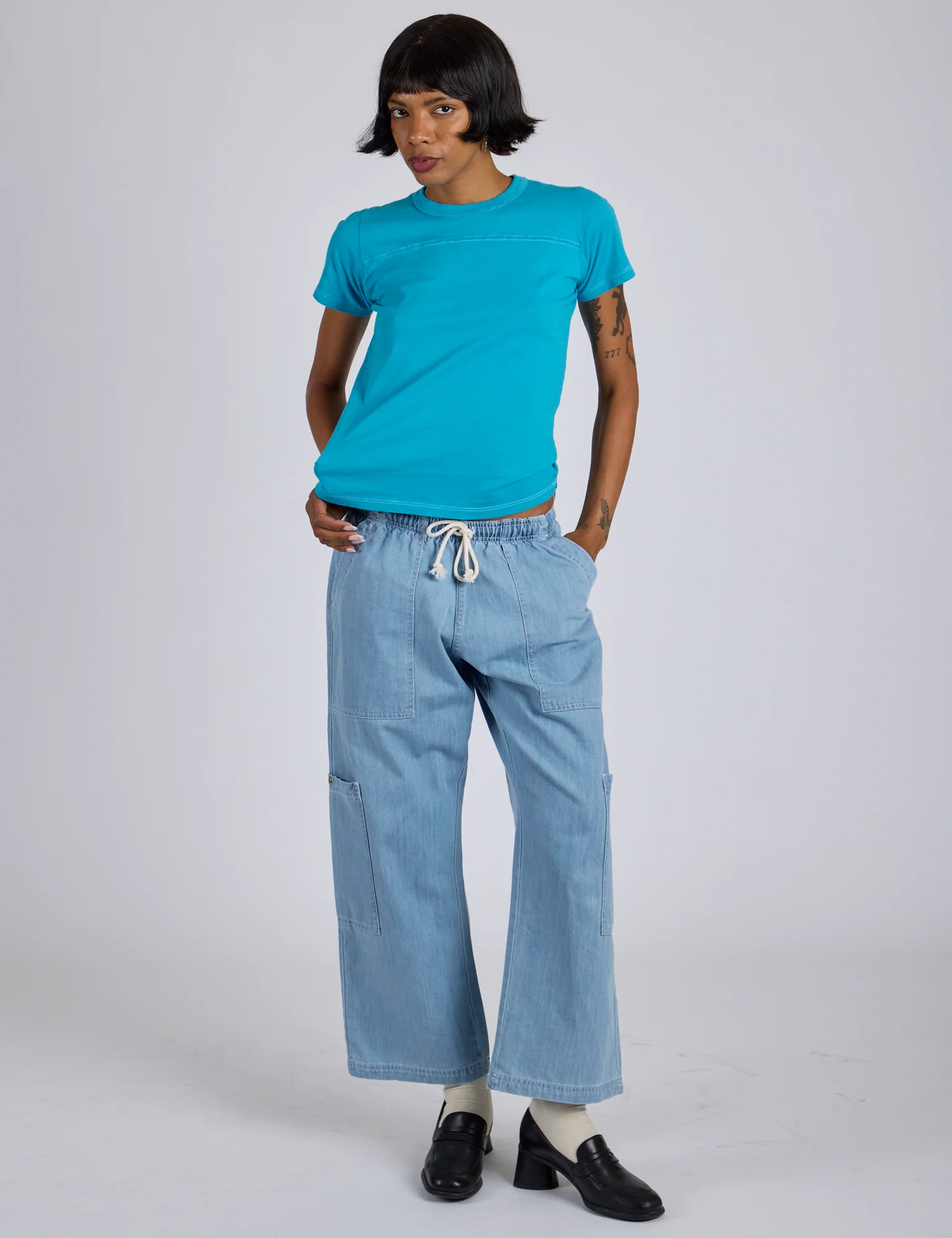 Jr. Varsity Tee - Hawaiian Blue *FINAL SALE* - Image 4