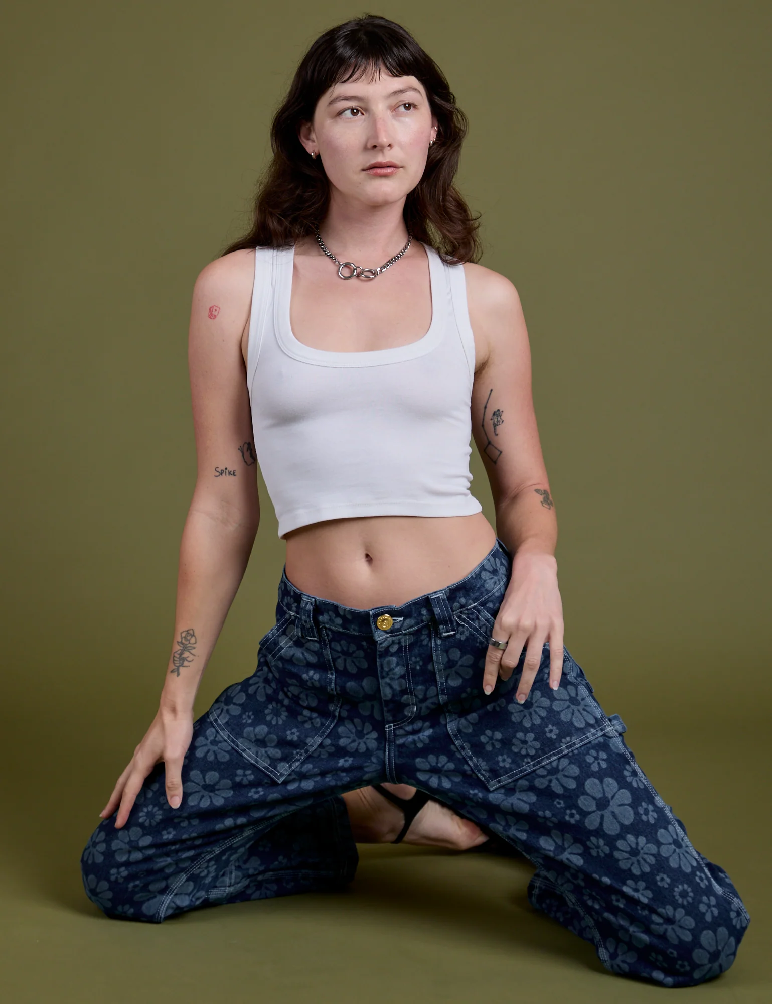 Mid-Rise Carpenter Jeans - Lazy Daisy *FINAL SALE* - Image 12