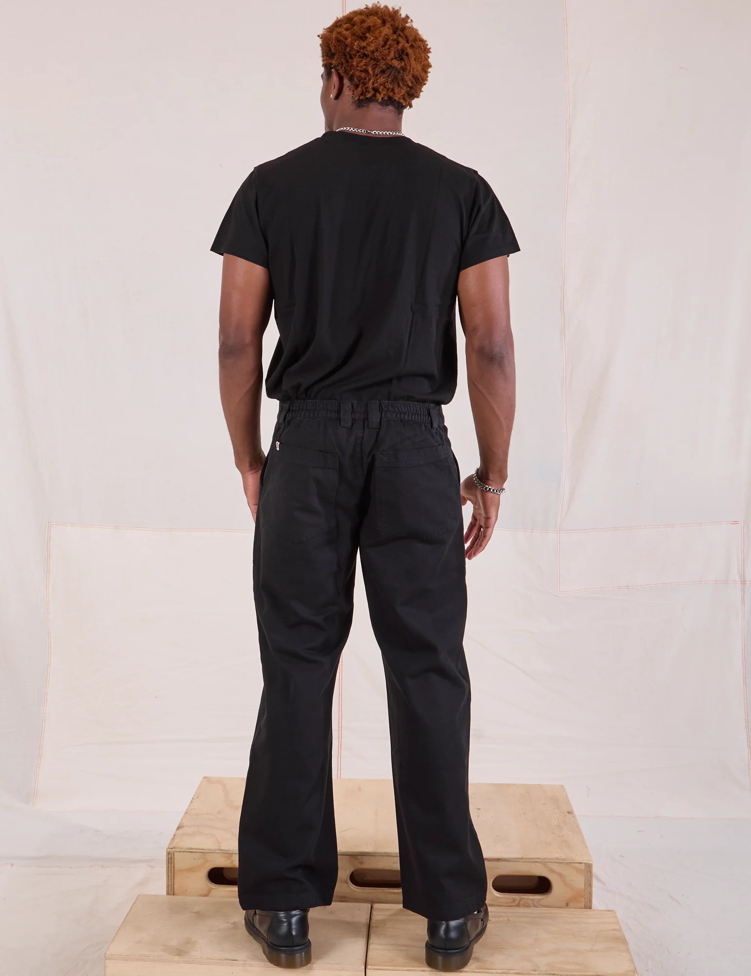 Mid-Rise Work Pants - Basic Black - Image 13