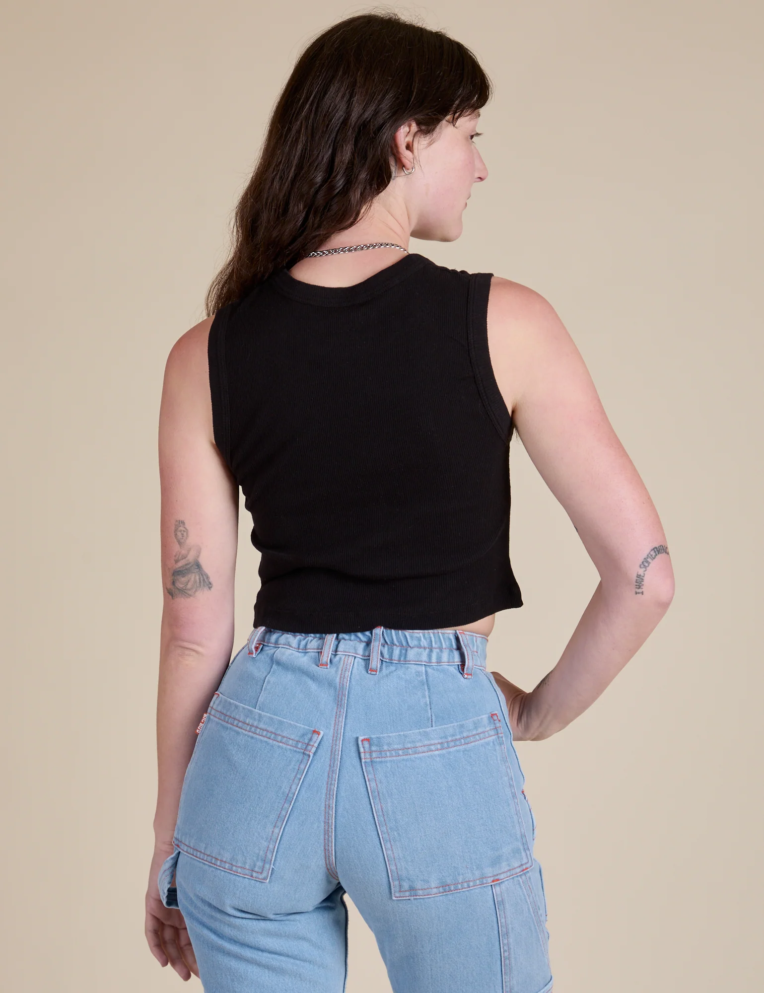 Muscle Tee - Basic Black - Image 16