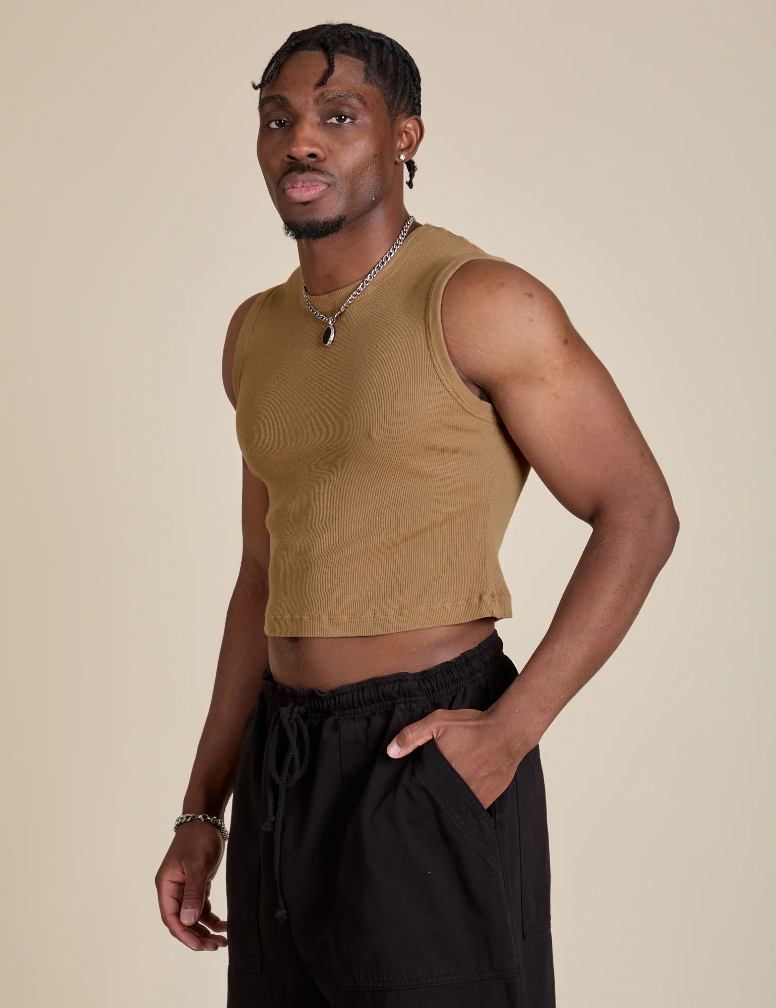 Muscle Tee - Desert Brown - Image 18