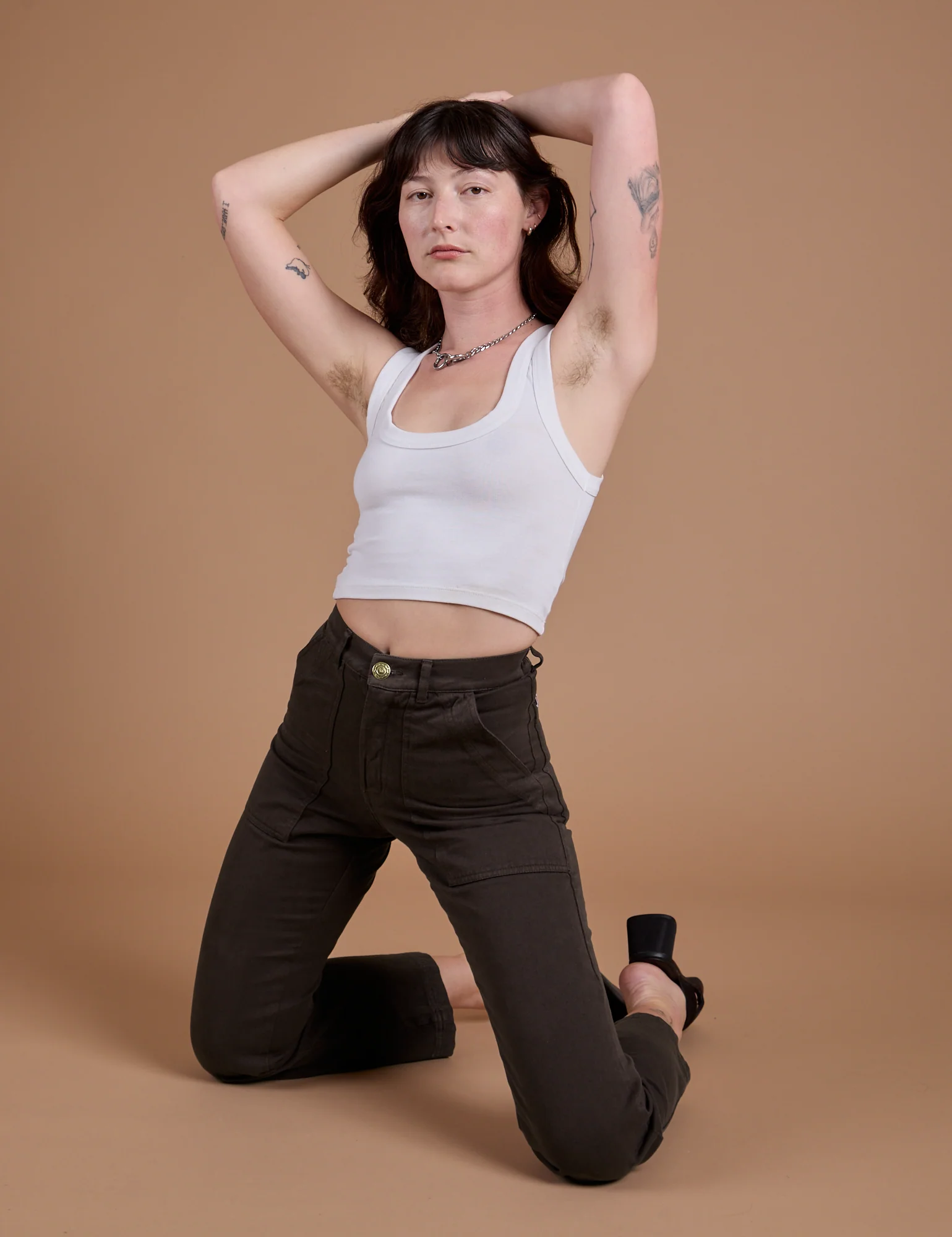 Organic Work Pants - Espresso Brown - Image 10