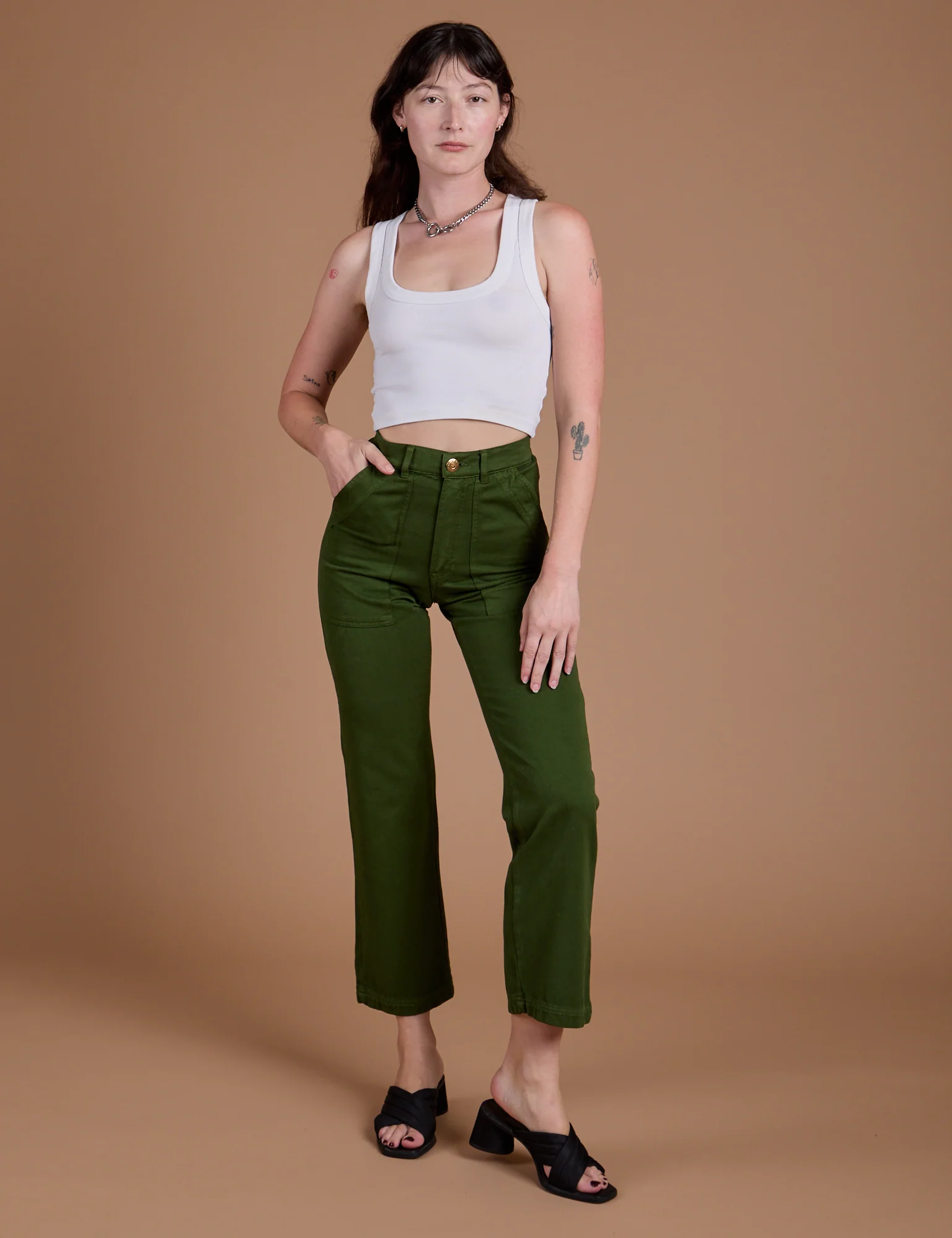 Organic Work Pants - Evergreen - Image 3