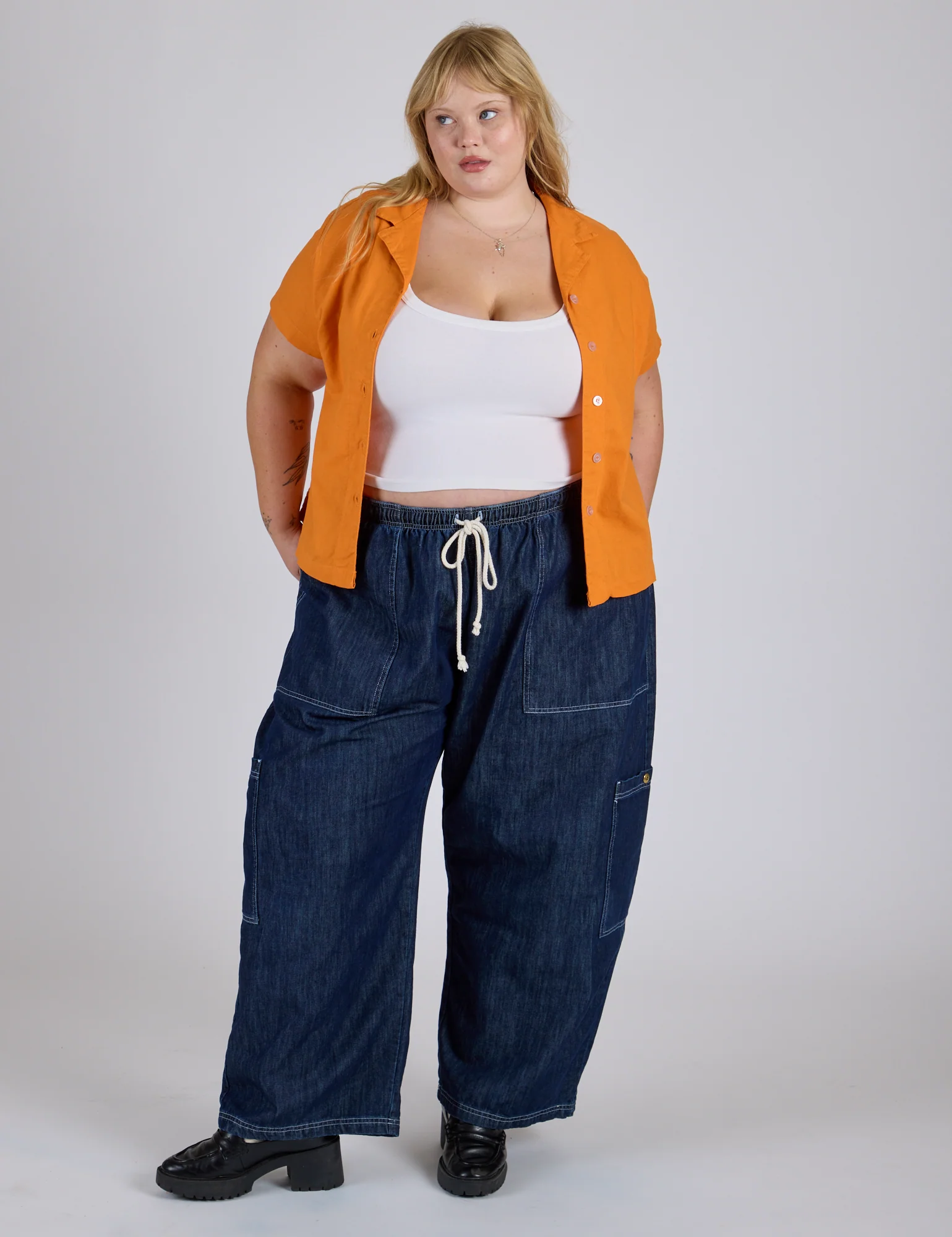 Pantry Button-Up - Creamsicle Orange *FINAL SALE* - Image 11
