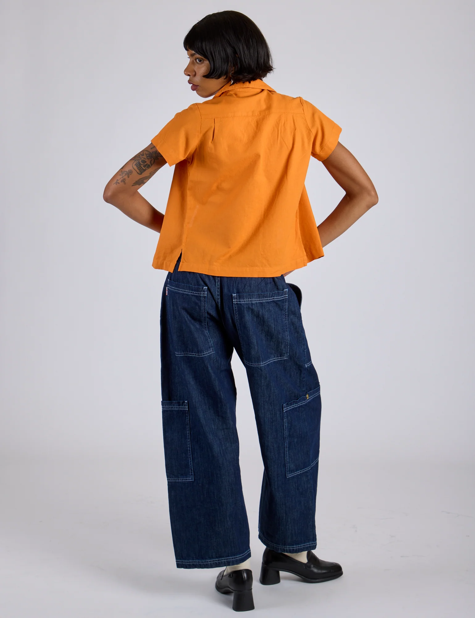 Pantry Button-Up - Creamsicle Orange *FINAL SALE* - Image 25