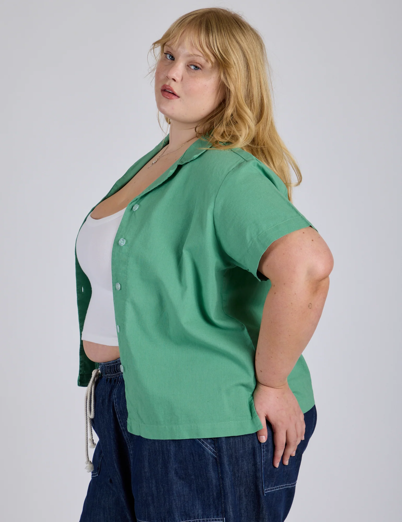 Pantry Button-Up - Seafoam Green *FINAL SALE* - Image 13