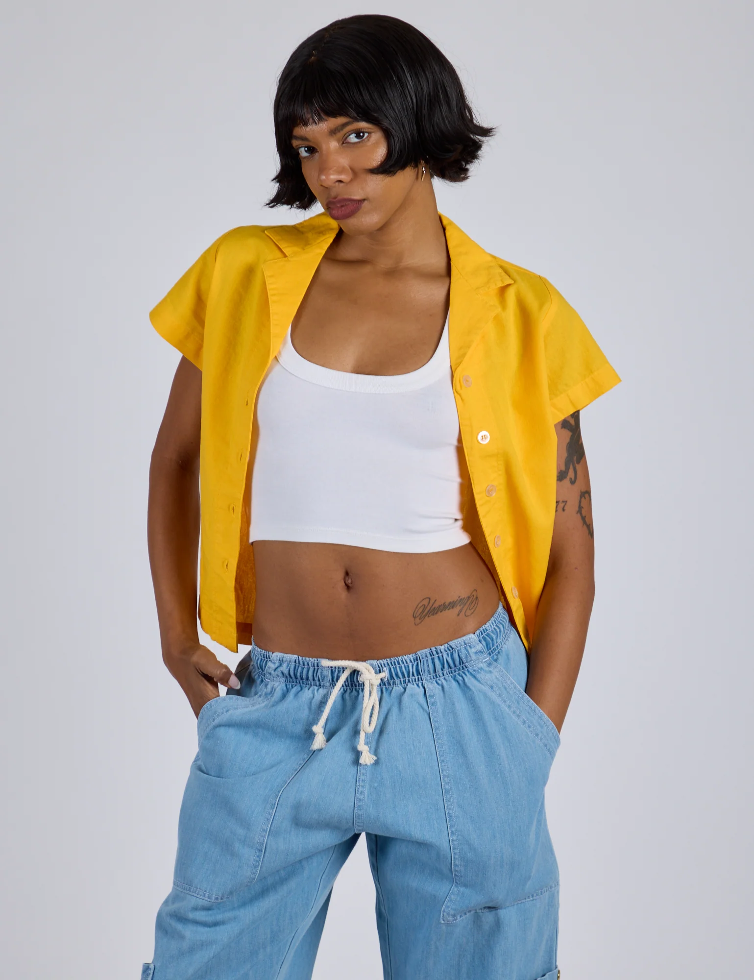 Pantry Button-Up - Sunshine Yellow *FINAL SALE* - Image 22