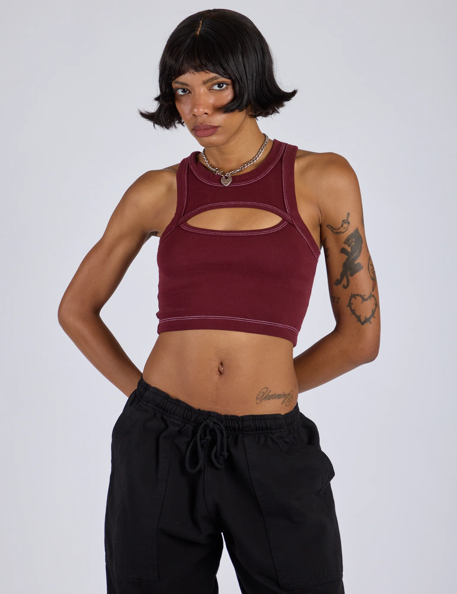 Porthole Tank - Red Wine - Image 9