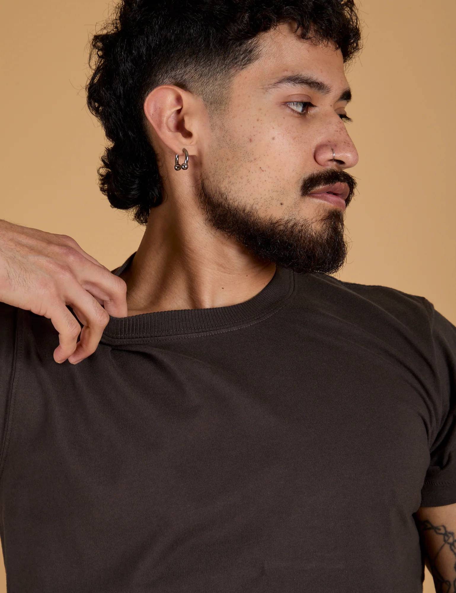 The Organic Vintage Tee - Espresso Brown - Image 3