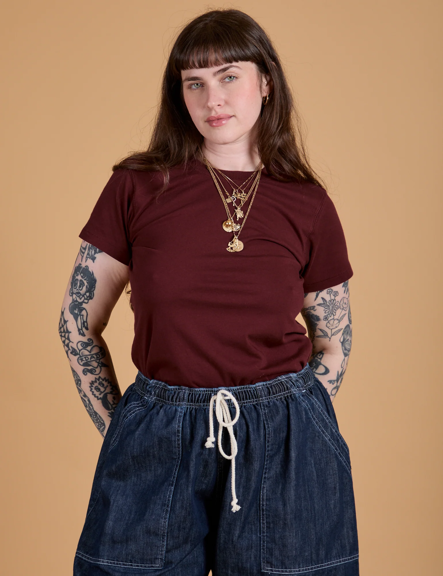 The Organic Vintage Tee - Red Wine - Image 12