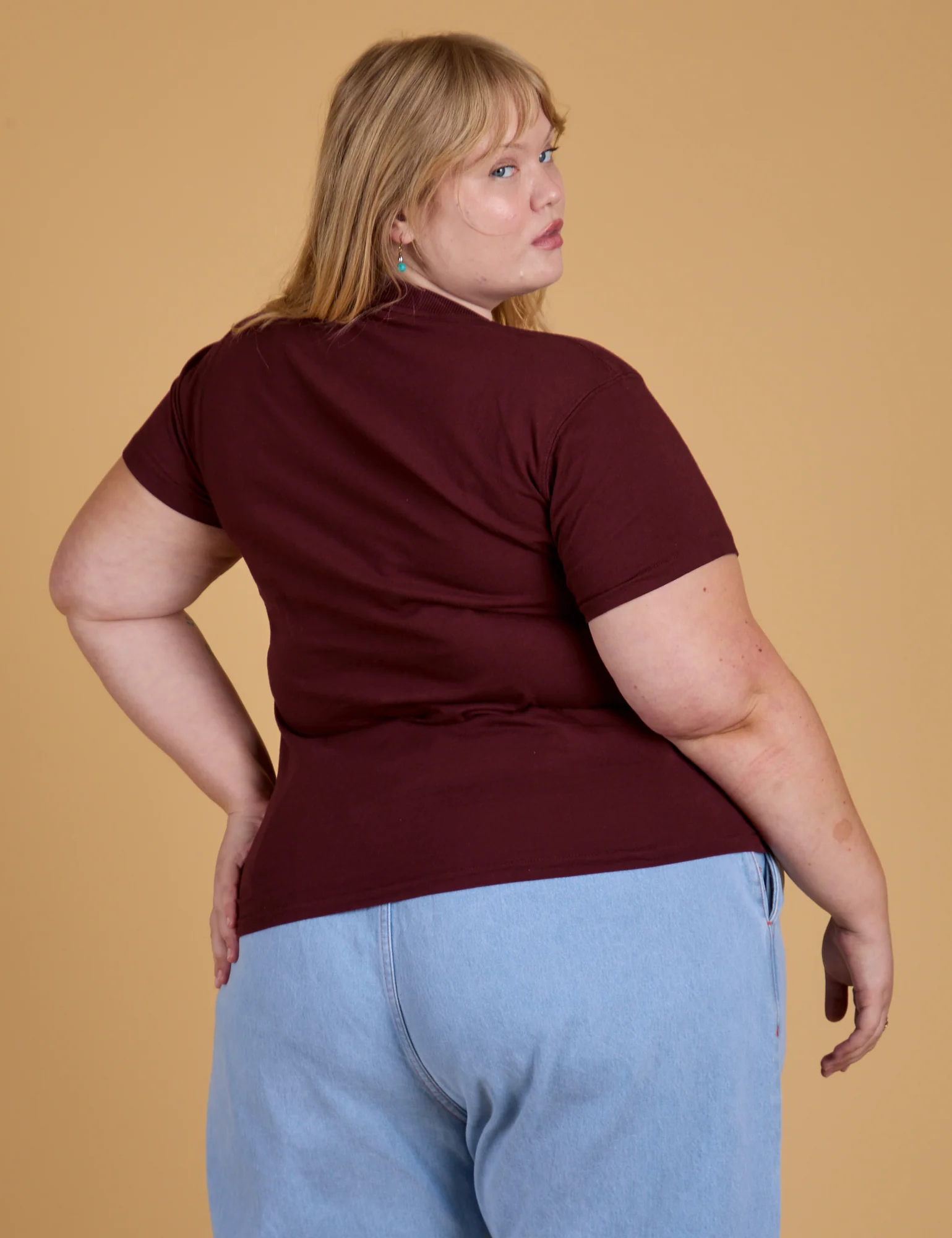 The Organic Vintage Tee - Red Wine - Image 17