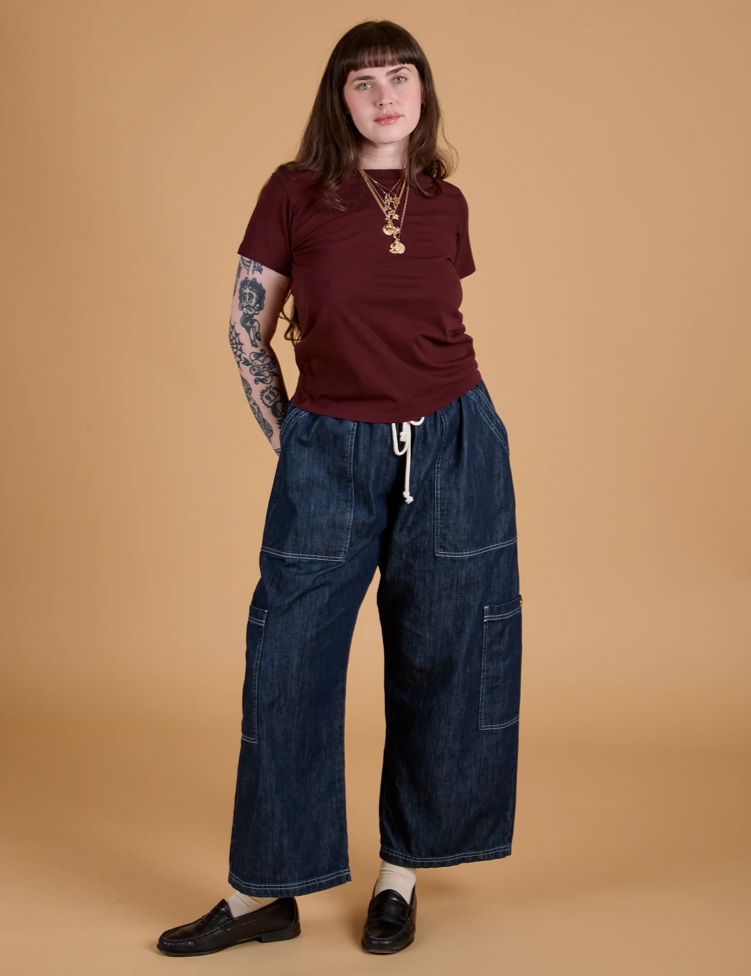 The Organic Vintage Tee - Red Wine - Image 9