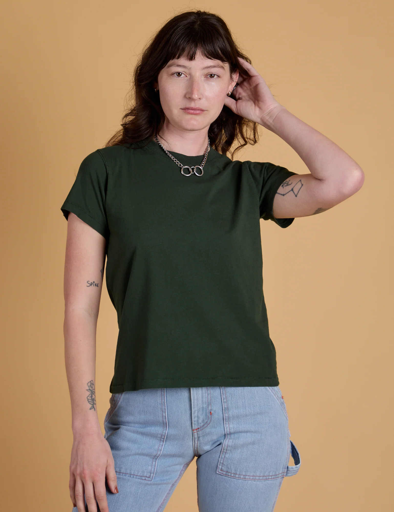 The Organic Vintage Tee - Swamp Green - Image 3