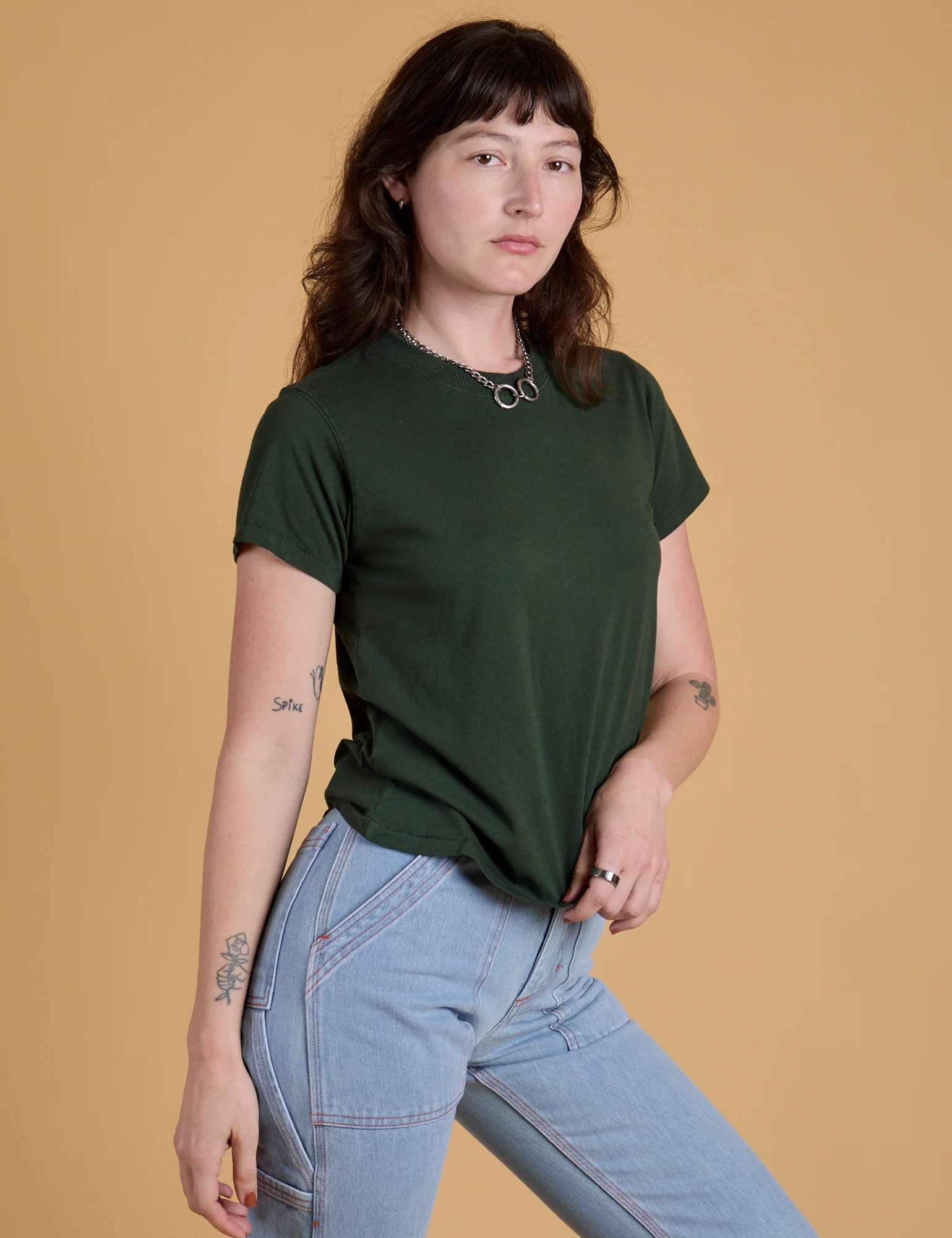 The Organic Vintage Tee - Swamp Green - Image 7