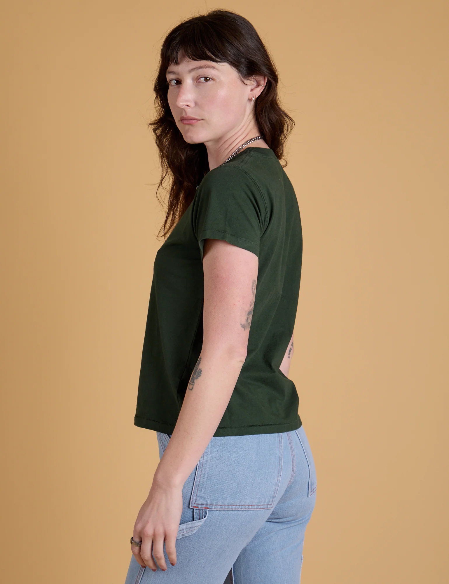 The Organic Vintage Tee - Swamp Green - Image 8