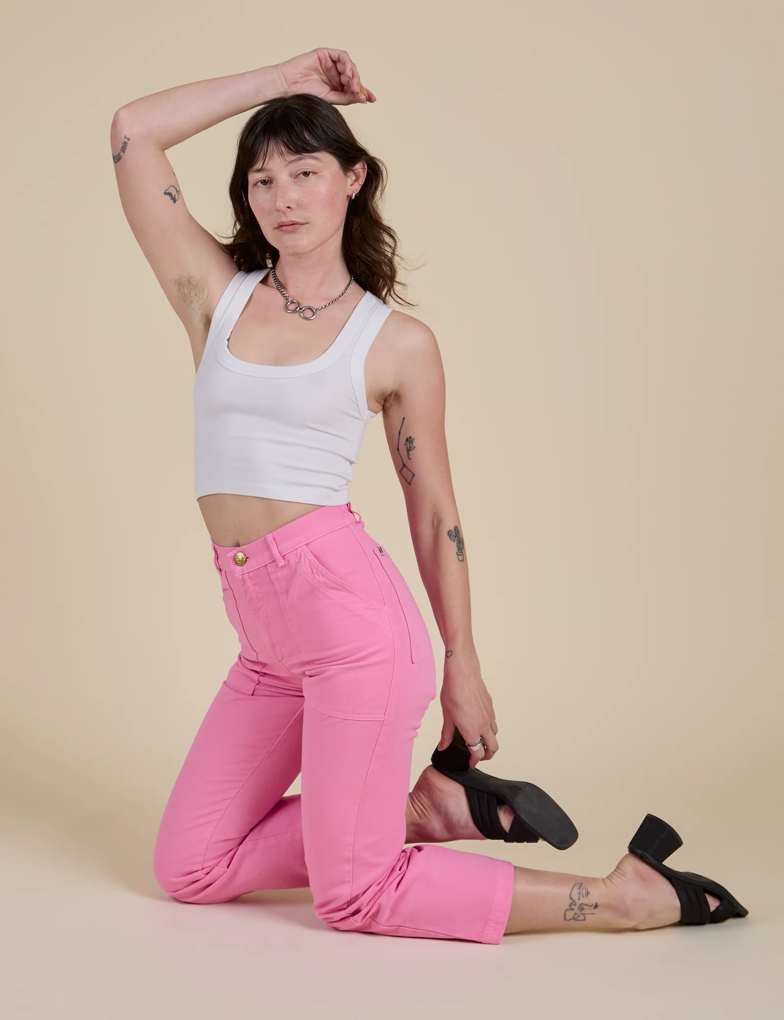 Work Pants - Bubblegum Pink - Image 8