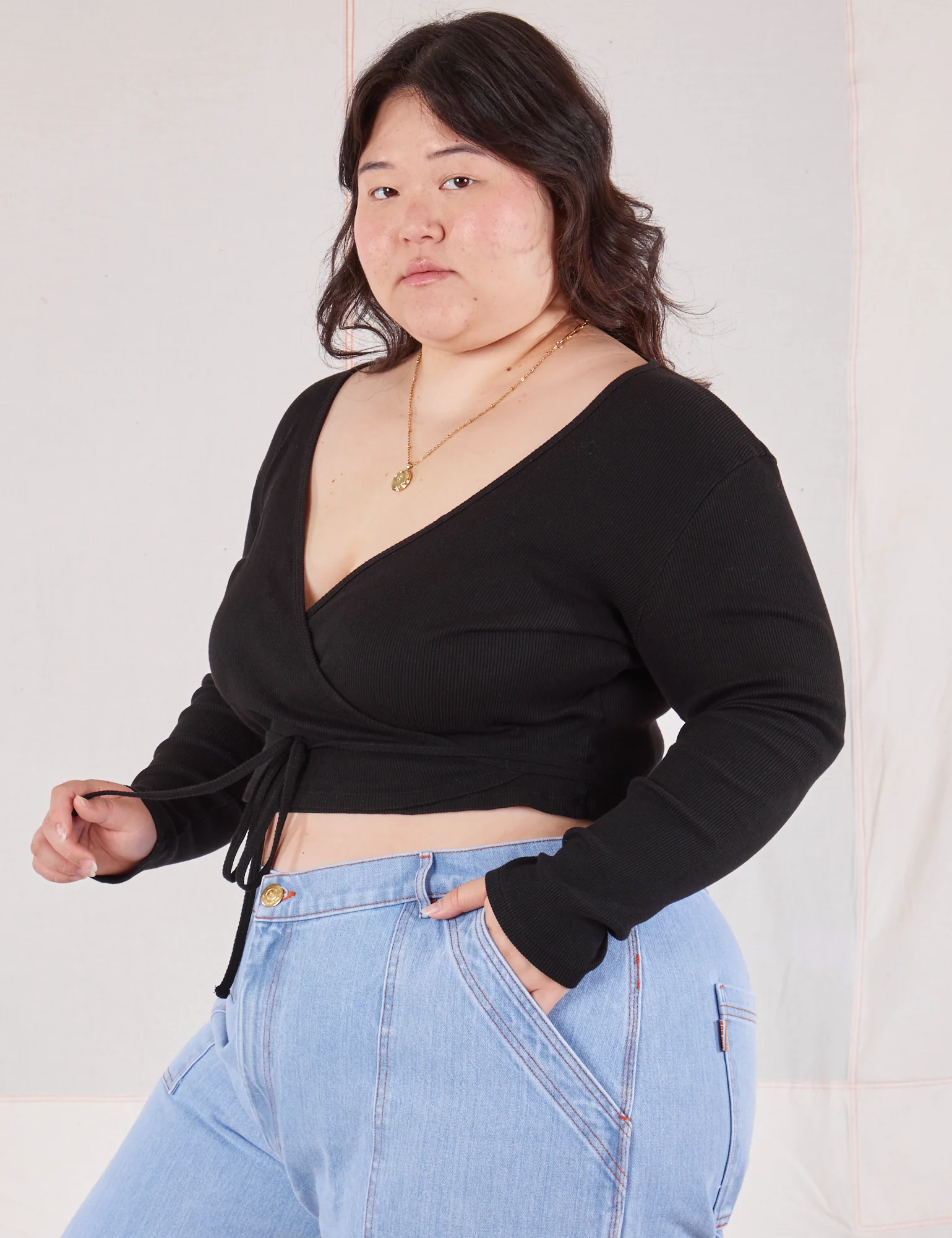 Wrap Top - Basic Black *FINAL SALE* - Image 14
