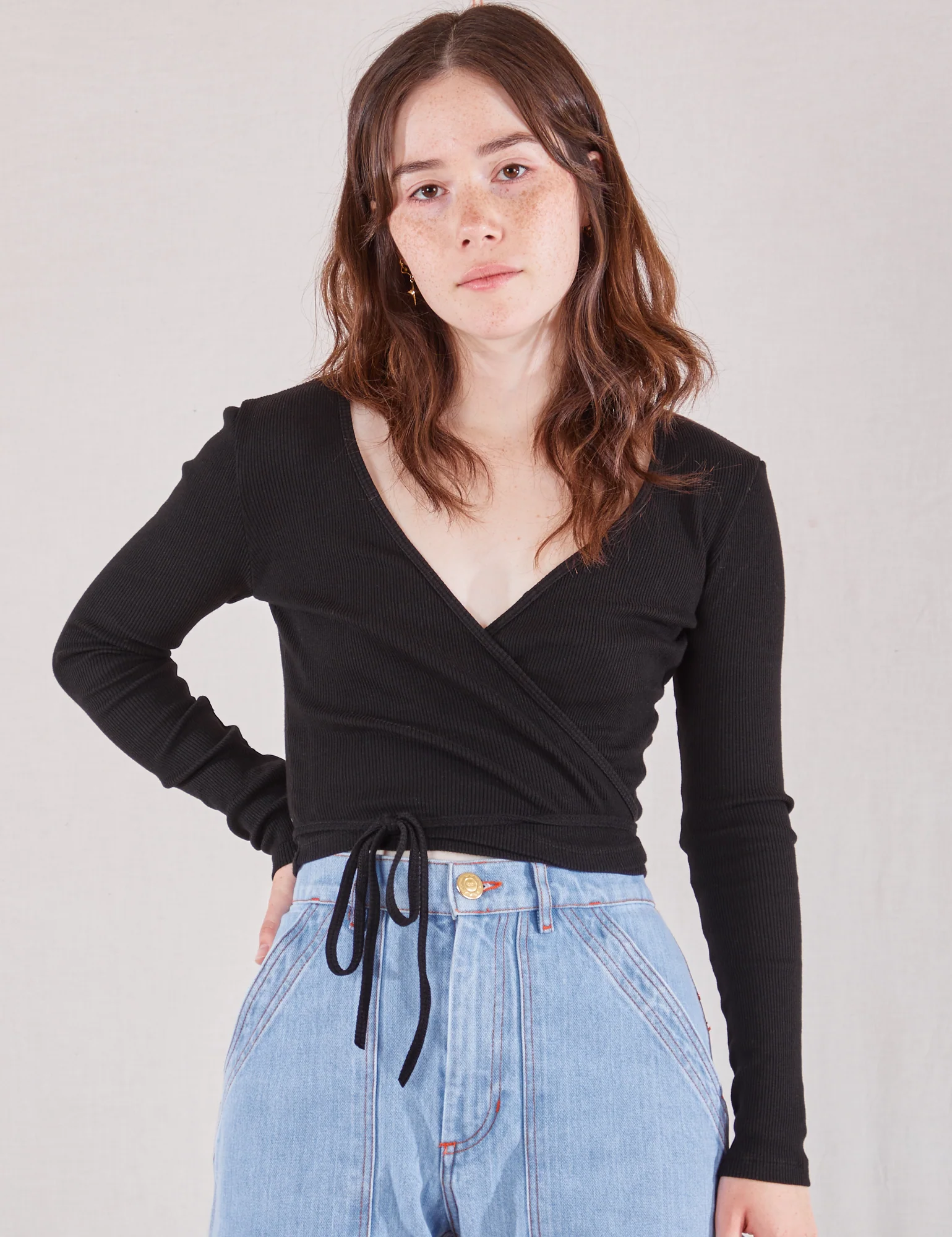 Wrap Top - Basic Black *FINAL SALE* - Image 7