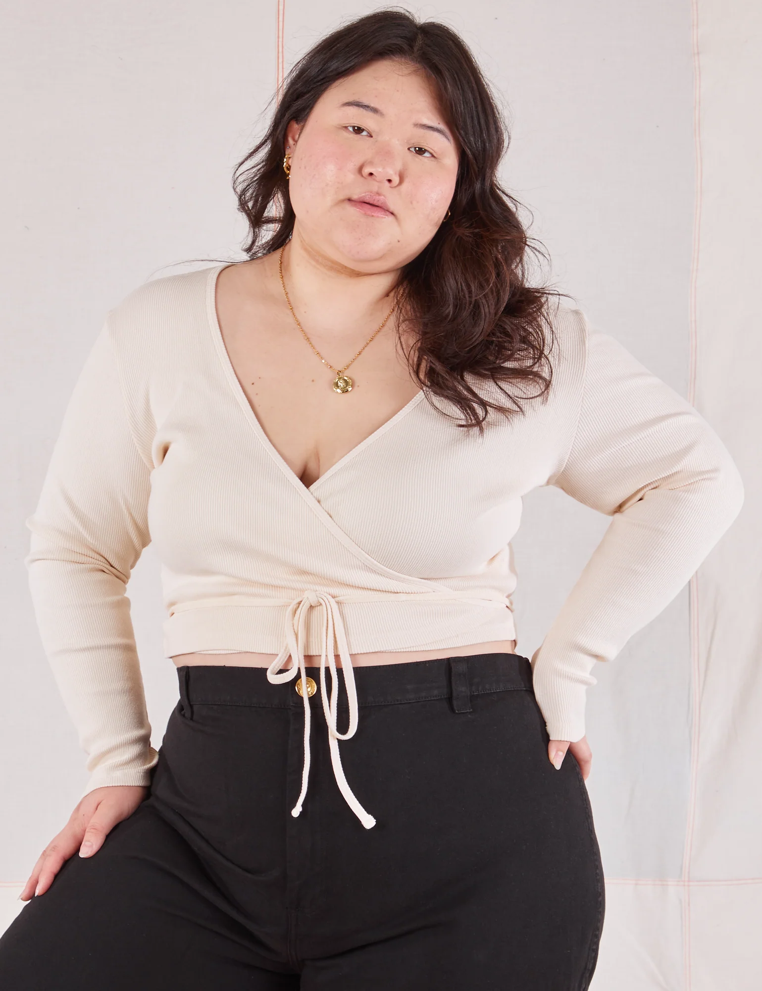 Wrap Top - Vintage Tee Off-White *FINAL SALE* - Image 13